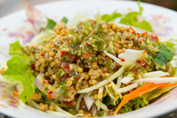 horseshoe crab egg salad