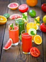 Healthy fruit and vegetable  smoothie