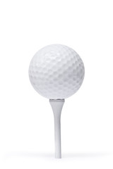 Golf Ball isoliert auf wei&szlig;