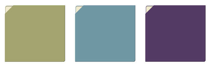 The template with corner tag