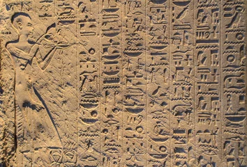 Photo sur Plexiglas Egypte Hiéroglyphes