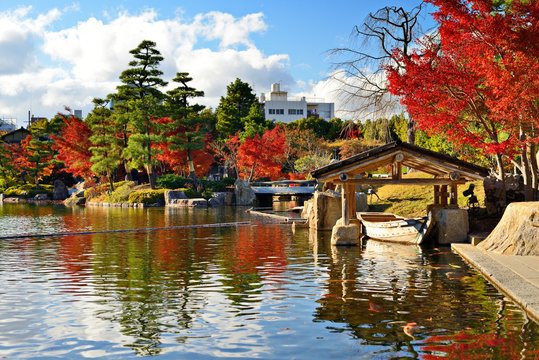 Fototapeta Fall Foliage in Nagoya, Japan