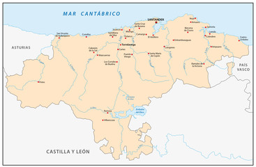 Cantabria mapa