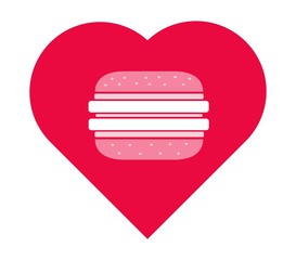 Burger dans un cœur