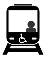 Train pour personne handicapée en fauteuil roulant