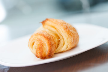 Fresh and tasty croissant
