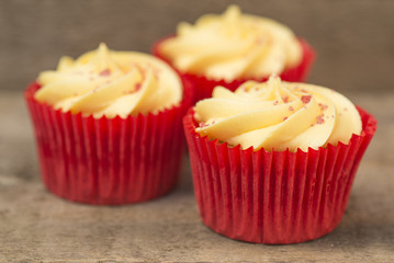 Frosted cupcakes