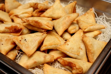 indian samosa's on an ndian style