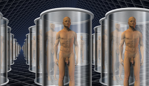 Androids in storage