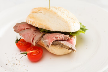 burger with beef