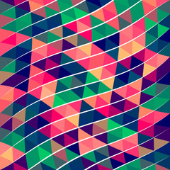 Abstract Pixel Triangle Pattern