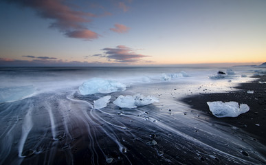 Ice on the beach