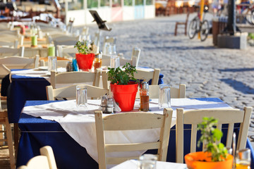 Greek tavern concept