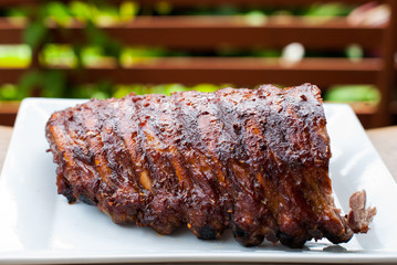 Grilled pork ribs