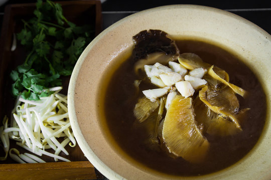 Shark fin soup