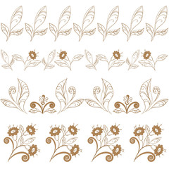 Abstract seamless floral pattern
