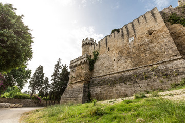 Fototapeta na wymiar Zamek starego miasta Rodos w Grecji