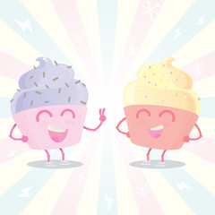 Cute Cupcake Monsters - 54428392