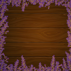 Vector Illustration of a Lavender Background