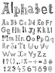 sketching alphabet
