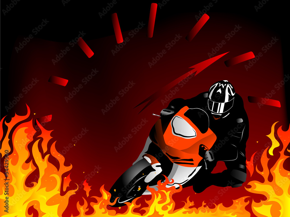 Fototapete Motorcycle