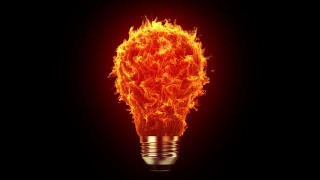 Flaming bulb