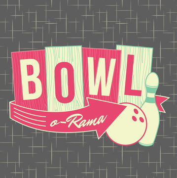 1950s Bowling Style Logo Design