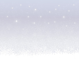 雪　クリスマス　背景　銀