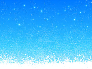 雪　クリスマス　背景　青