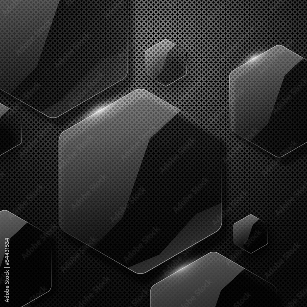 Canvas Prints Vector geometric glossy background