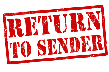 Return to sender stamp
