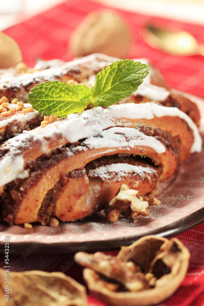 Canvas Prints Cinnamon-walnut roll