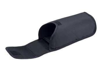 Open black accessory pouch