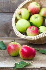 Apples in basket