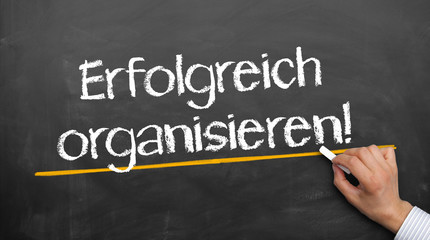 Fototapeta premium Erfolgreich organisieren