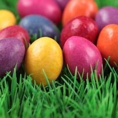 Fototapeta na wymiar Closeup of Easter chocolate candy