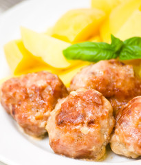 meatballs with potato