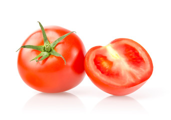 Fresh Tomatoes Isolated on White Background