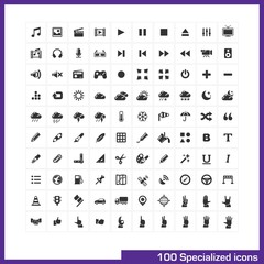 100 specialized icons set.