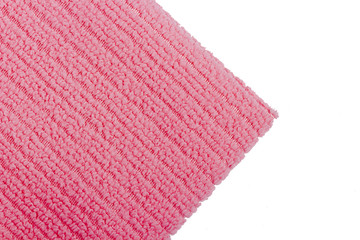 Pink terry towel
