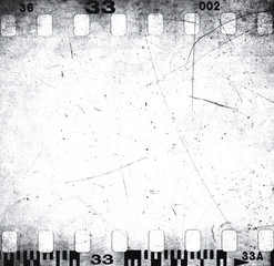 Scratched filmstrip texture