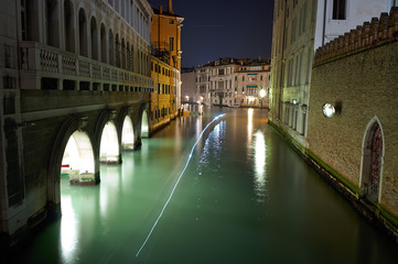 The Light of Venice Long exposure By Night.