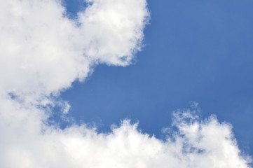 Cloud on blue sky.