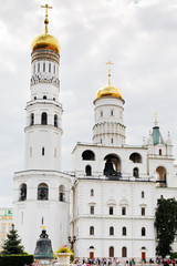 Fototapeta na wymiar Ivan the Great Bell Tower and Assumption belfry