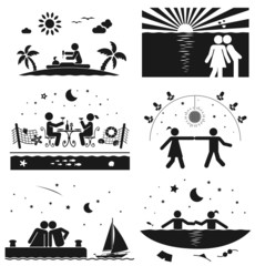 Love couple at the sea