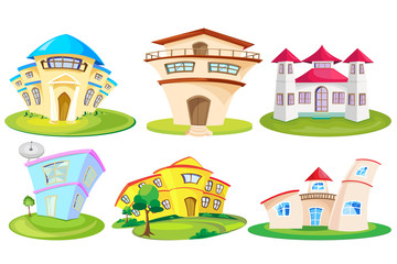 vector illustration of House and Building