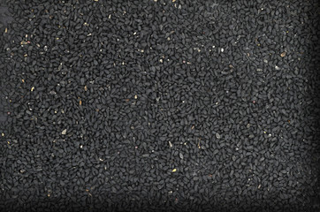 Close up of dried black cumin