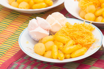 Combination of Thai cake