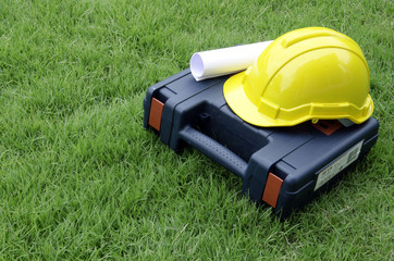 Engineer hat and toolbox module.