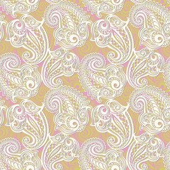 Paisley seamless lace pattern